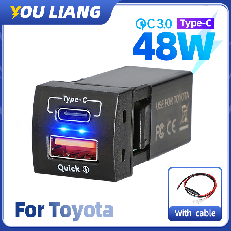 Car Accessories Qc - QC3.0 pengisi daya Cepat 48W, aksesori