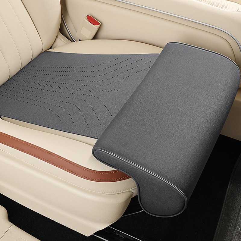 Car Seat Cushion Memory Foam - Penyangga Kaki Kursi Mobil Ekstensi Suede