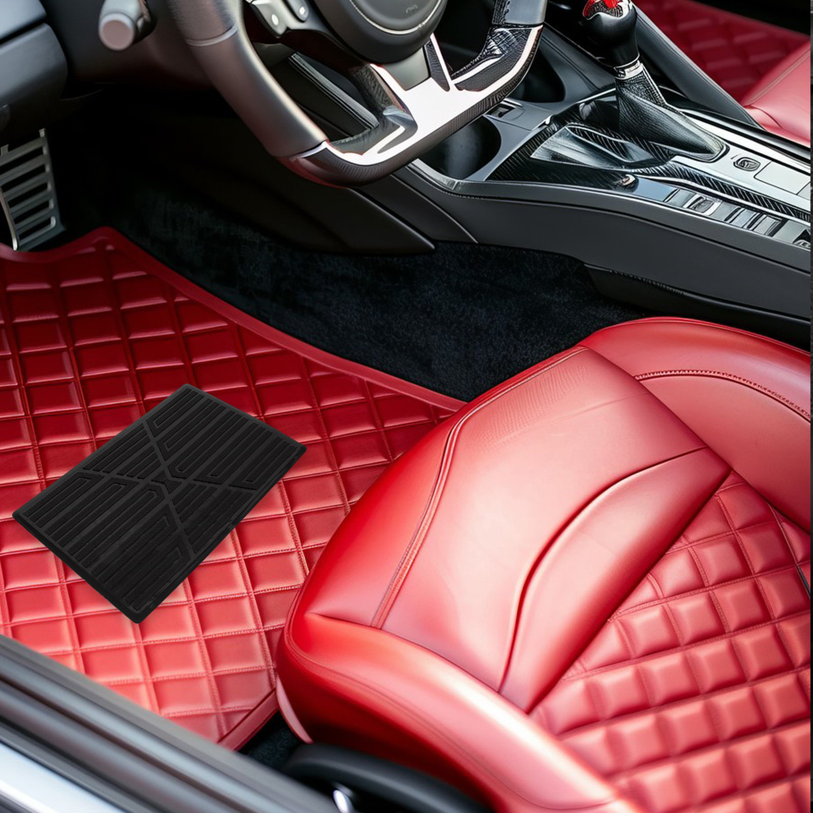 Car Floor Mat Rubber - Alas Pelindung Karpet Mobil Karet Tugas