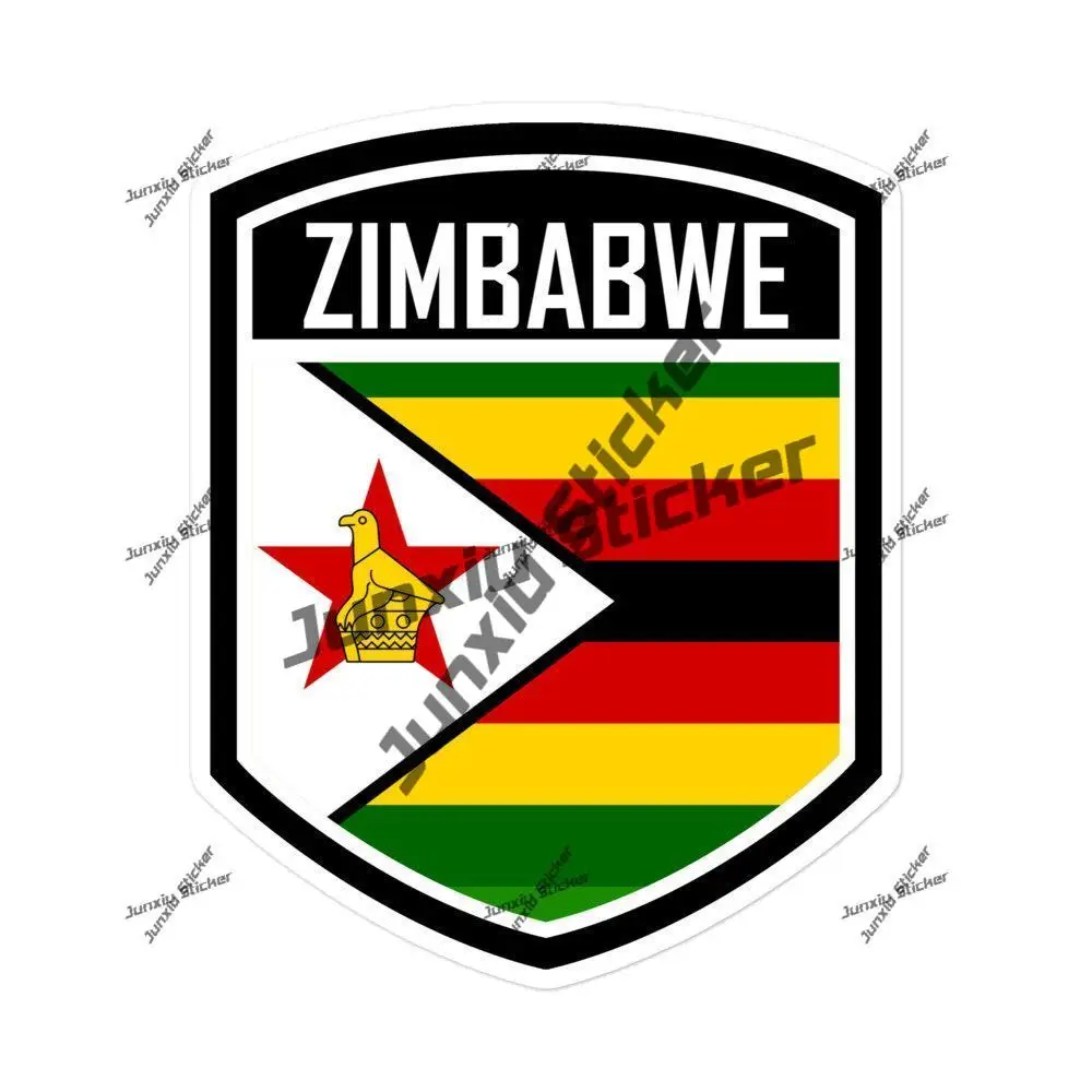 Car Accessories Zimbabwe - Stiker Lambang Bendera Zimbabwe, Aksesoris Eksterior