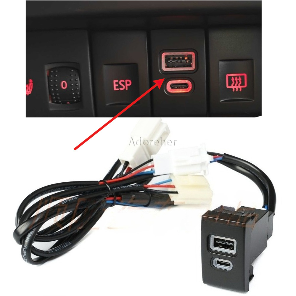 Car Accessories Qc - 1 PC Soket Pengisi Daya Ponsel