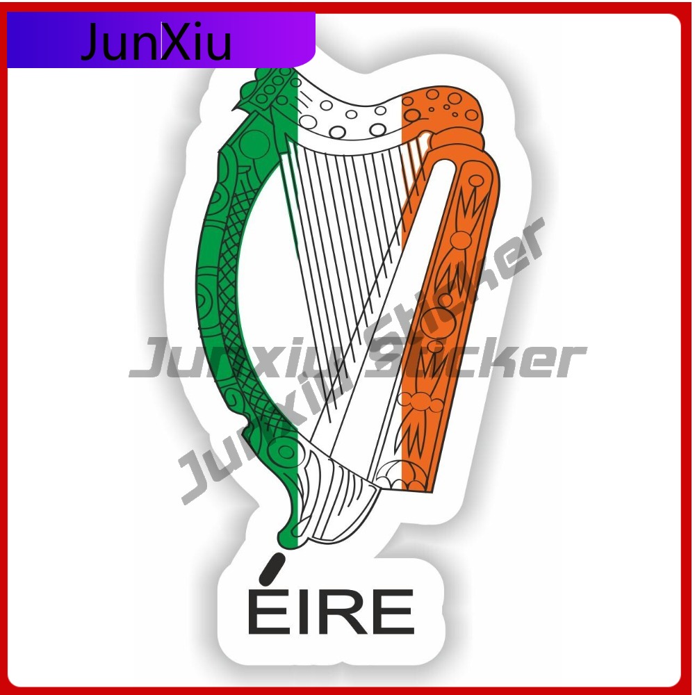 Car Accessories Ireland - Stiker Eksterior Vinil Lambang Harpa Bendera