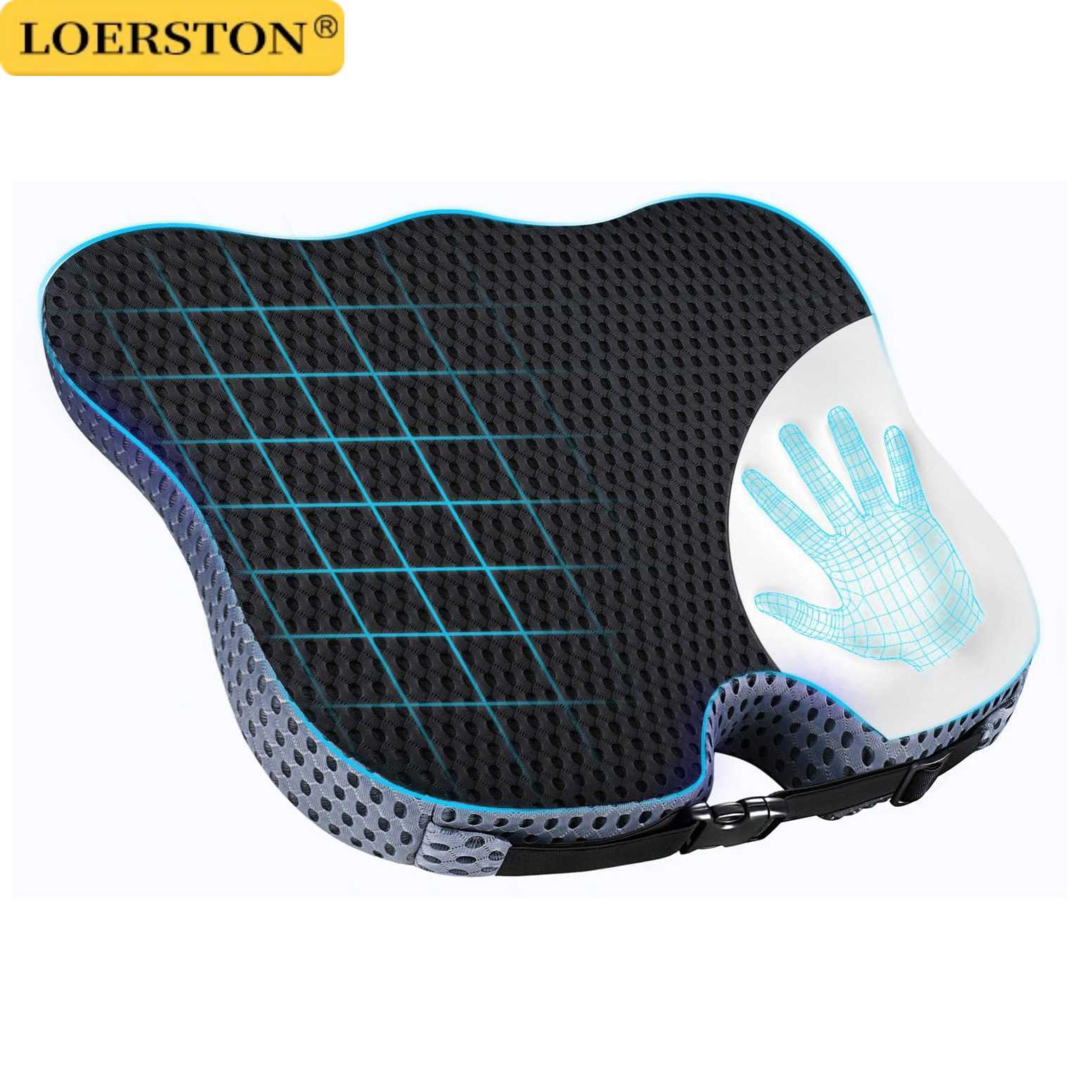 Car Seat Cushion Memory Foam - Bantal Anti Selip Ortopedi Busa Memori