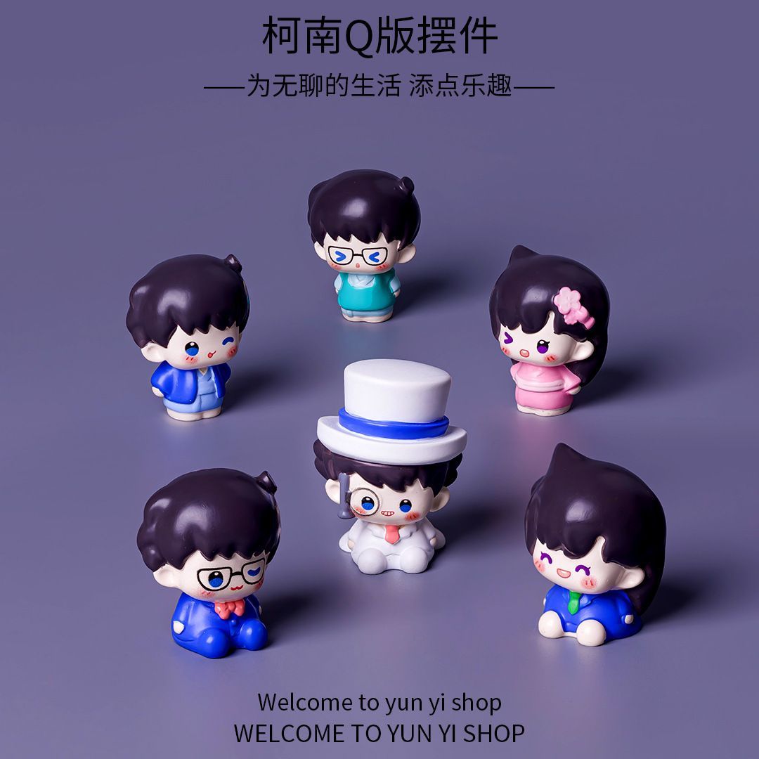 Car Accessories Papar - Figur Mini Resin Detektif Conan, Ornamen