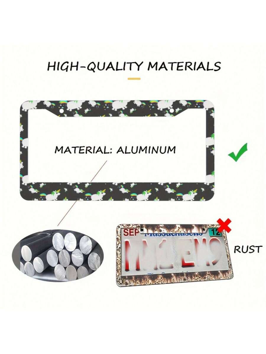 Car Accessories Gift Ideas - 1 Bingkai Plat Nomor Aluminium, Desain