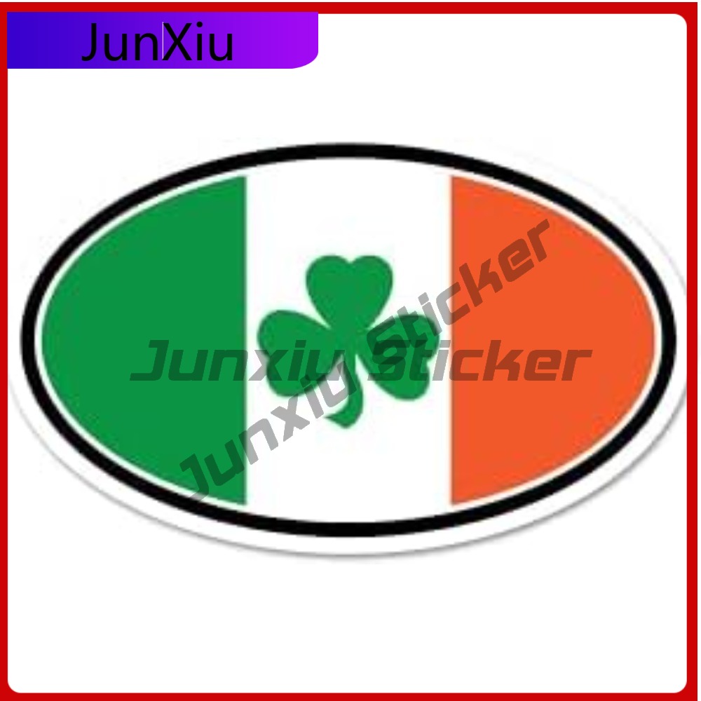 Stiker Bendera Shamrock Irland - Car Accessories Ireland ulasan dan harga