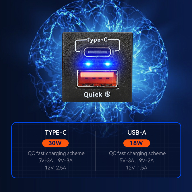 QC3.0 pengisi daya Cepat 48W,  - Car Accessories Qc ulasan dan harga