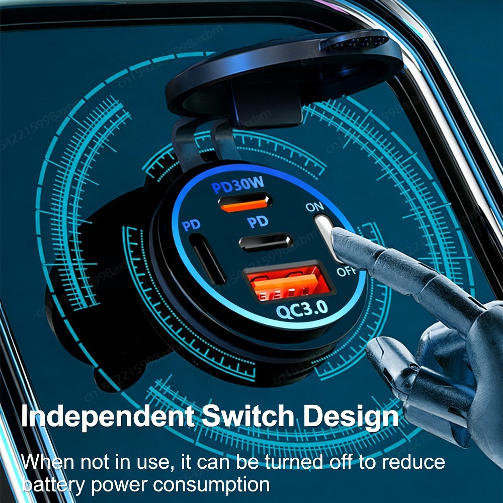 12V QC3.0 USB-C Soket Outlet P - Car Accessories Qc ulasan dan harga