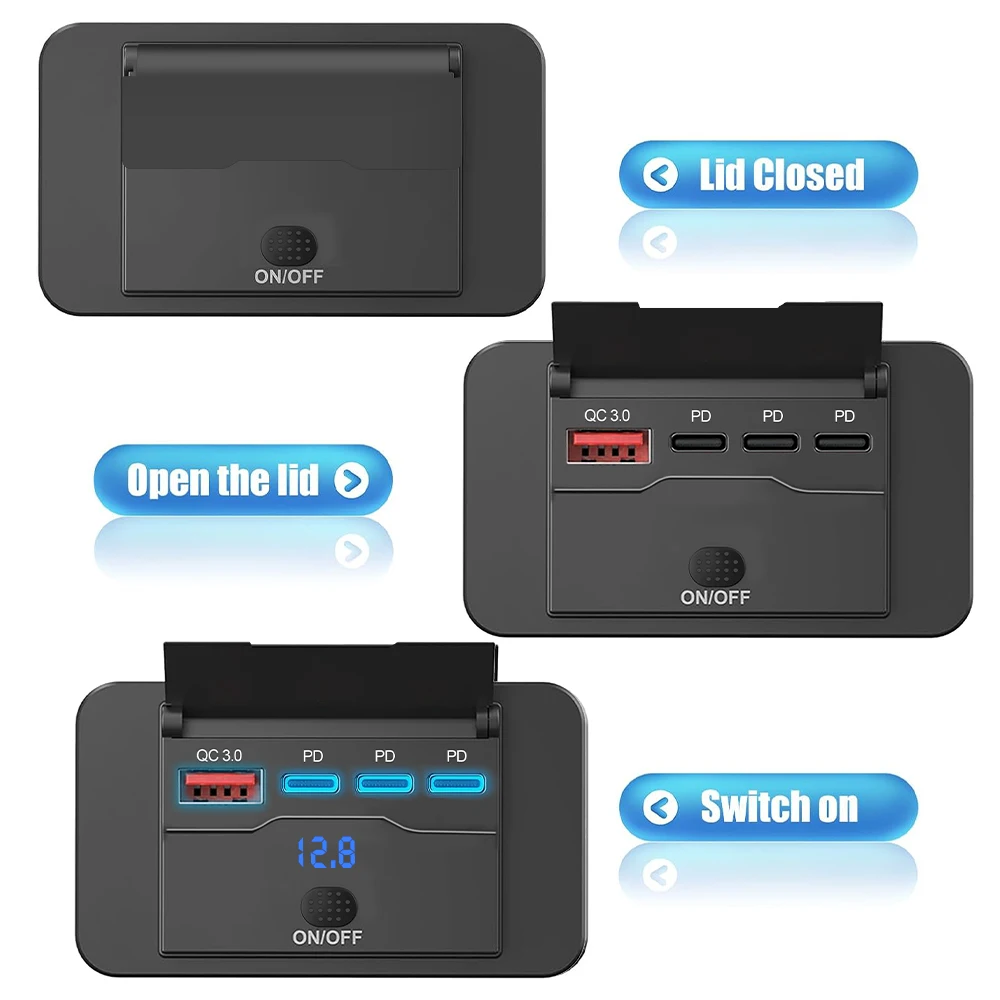 Tiga Pengisi Daya Mobil USB PD - Car Accessories Qc ulasan dan harga