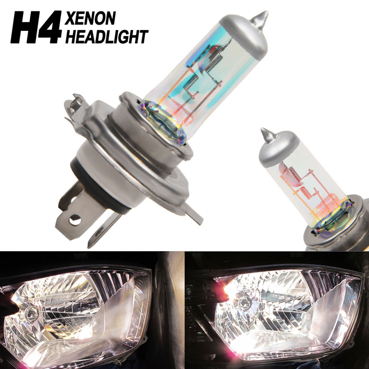 1/2 buah H4 bola lampu depan H - Accessories Car Near ulasan dan harga
