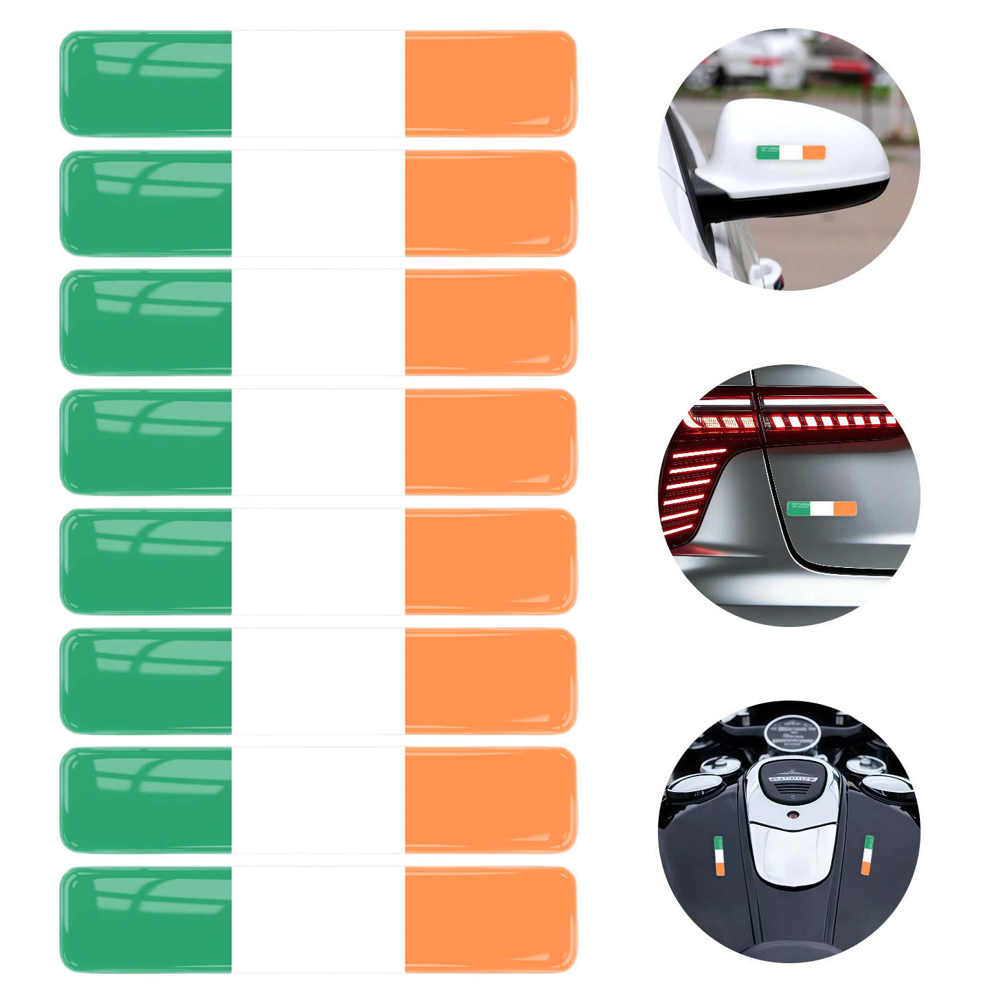 8 Buah Stiker Mobil Epoksi Gel - Car Accessories Ireland ulasan dan harga