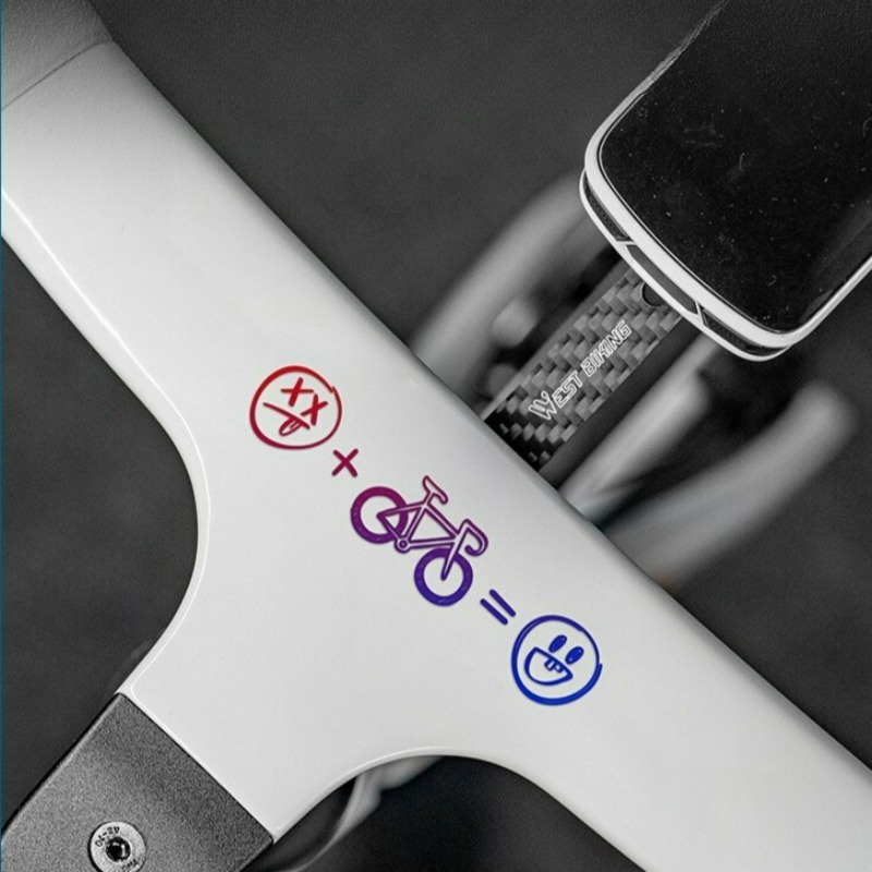 4 buah/set stiker sepeda wajah - Car Accessories Gift Ideas ulasan dan harga