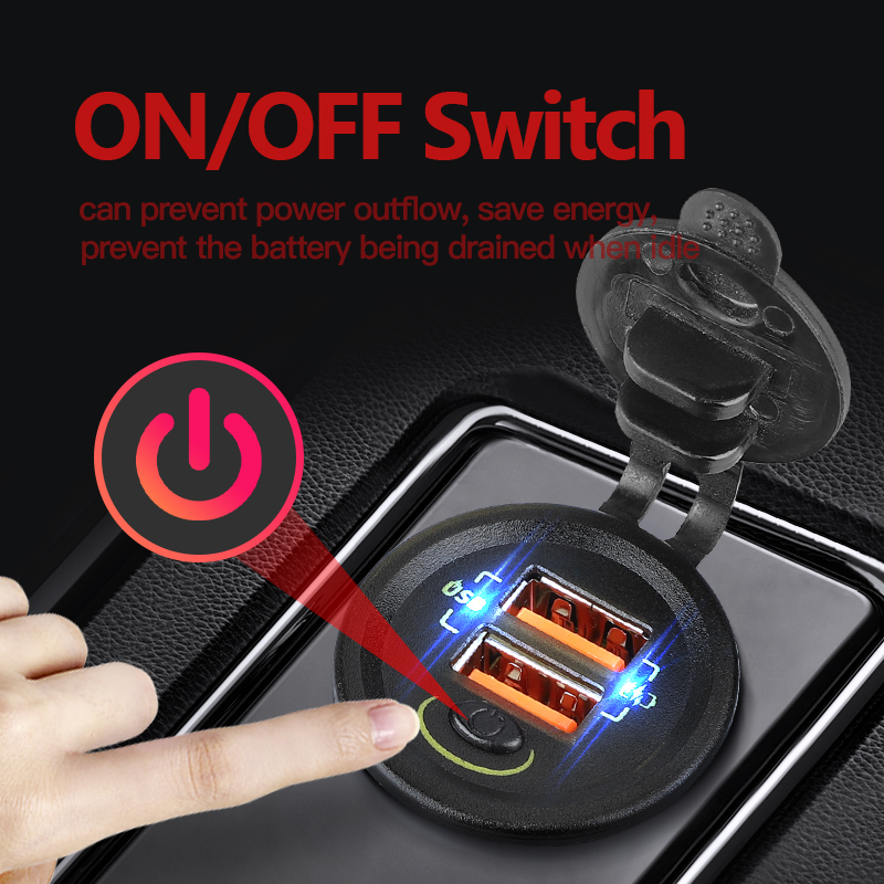 Soket adaptor Port mobil, QC3. - Car Accessories Qc ulasan dan harga