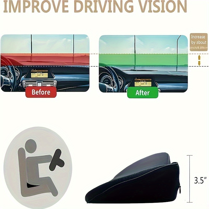 Bantal Kursi Mobil 2-in-1, Ban - Car Seat Cushion Memory Foam ulasan dan harga