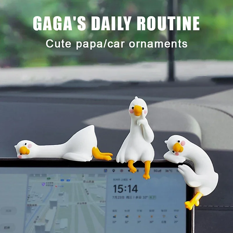 1/4 Buah Patung Bebek 3D Lucu  - Car Accessories Gift Ideas ulasan dan harga